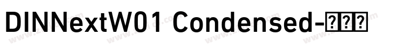 DINNextW01 Condensed字体转换